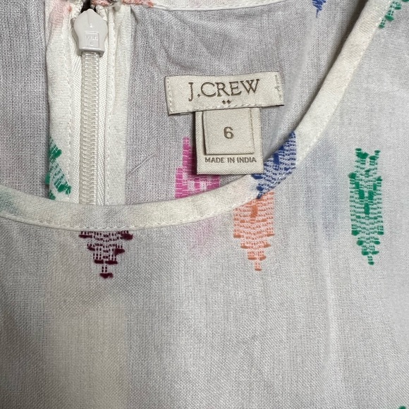 J. Crew Colorful Embroidered Tank Top size 6 - Picture 10 of 15